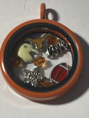 Texas Longhorns NCAA Memory Charm Locket w/ 22 IN chain NEW